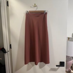 Silk midi skirt xs